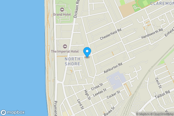 Map location for 35 Eaves Street, Blackpool, Lancashire, FY1 2NH