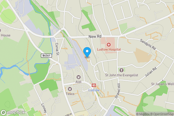 Map location for 1 Saunders Close, Ludlow, SY8 1RH