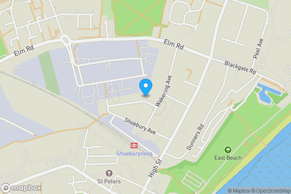 Map location for 2 Friars Street, Shoeburyness, Essex, SS3 9BG