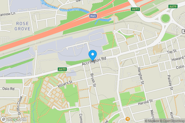 Map location for Accrington Road, BURNLEY, Lancashire, BB11 5EU