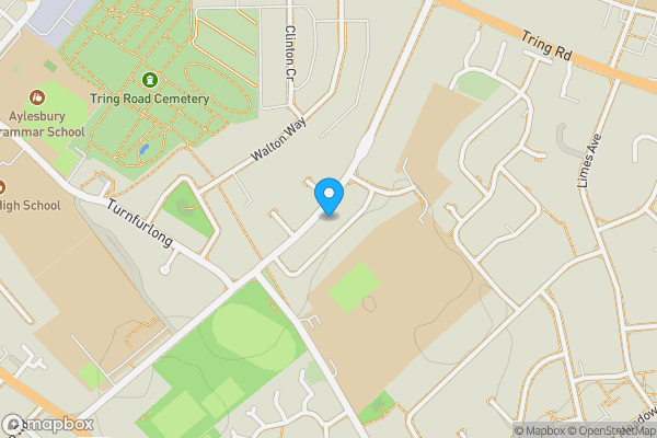 Map location for 47 King Edward Avenue, Aylesbury, Buckinghamshire, HP21 7JE