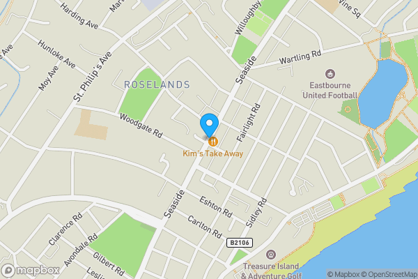 Map location for Seaside Road, Eastbourne, East Sussex, BN21 3PF