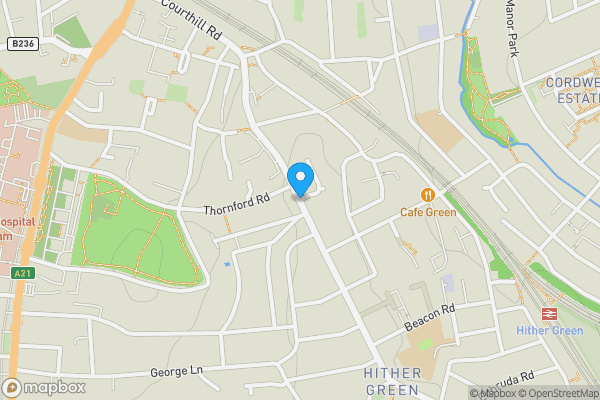 Map location for Flat 10, 161 J, Hither Green Lane, LEWISHAM, London, SE13 6QF