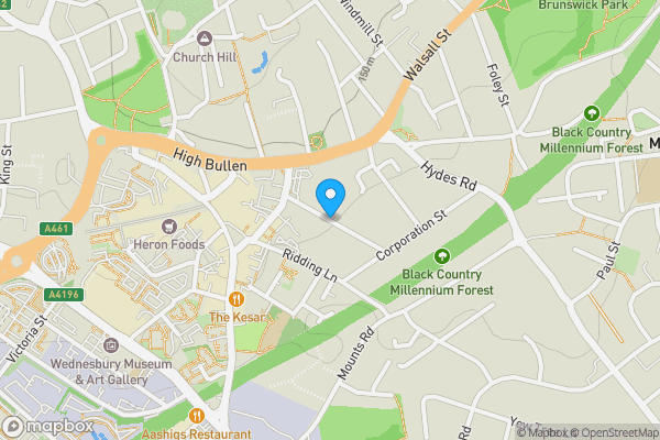 Map location for Wharfedale Street, WEDNESBURY, West Midlands, WS10 9AG