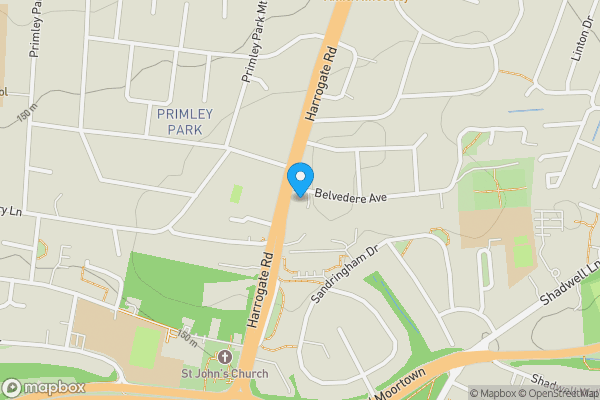 Map location for Flat 6, The Place, 564 Harrogate Road, Leeds LS17 8BL
