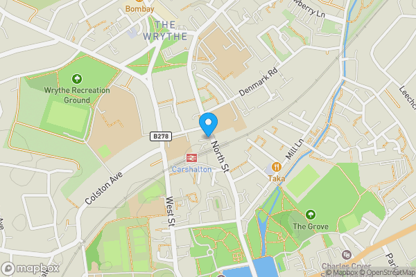Map location for 39 North Street, Carshalton, SM5 2HG