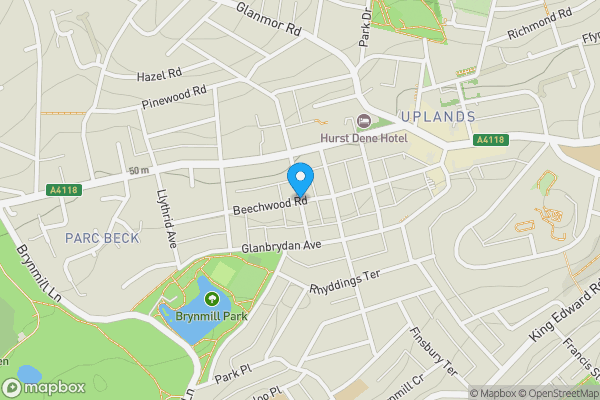 Map location for Beechwood Road, SWANSEA, SA2