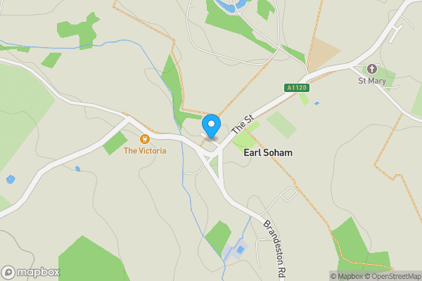 Map location for Apple Cottage, Little Green, Earl Soham, Woodbridge, Suffolk IP13 7RZ