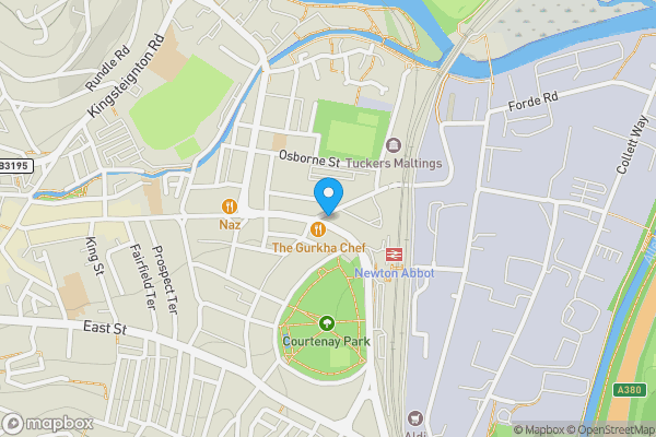 Map location for 151 Queen Street, Newton Abbot, Devon, TQ12 2BS TQ12 2BS