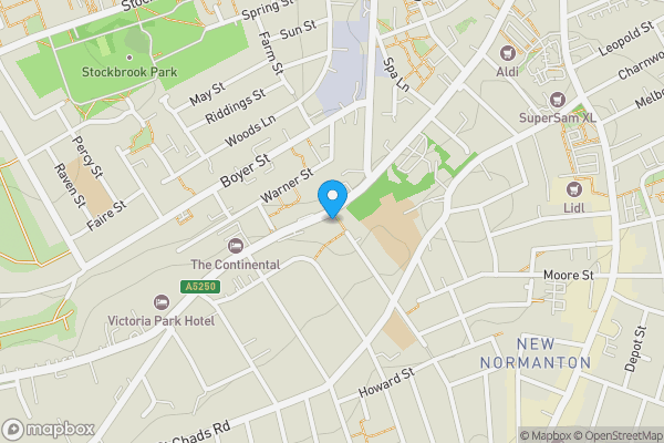 Map location for 155 Burton Road, Derby DE23 6AB