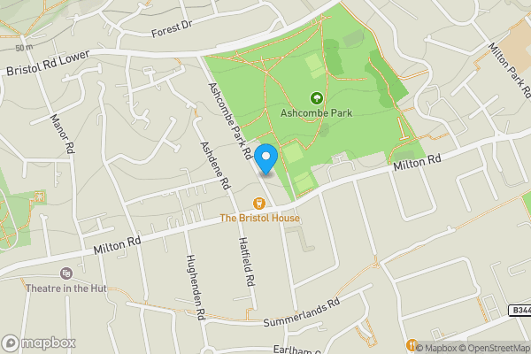 Map location for 2/2a Ashcombe Park Road, Weston-super-Mare, BS23 2YE