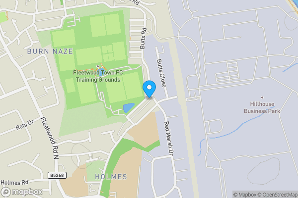 Map location for 2 Ormerod Street, Thornton-Cleveleys, Lancashire FY5 4HU