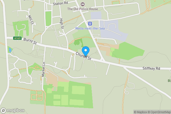 Map location for Manor Cottage, Church Street, Wells-next-the-Sea, Norfolk, NR23 1HZ