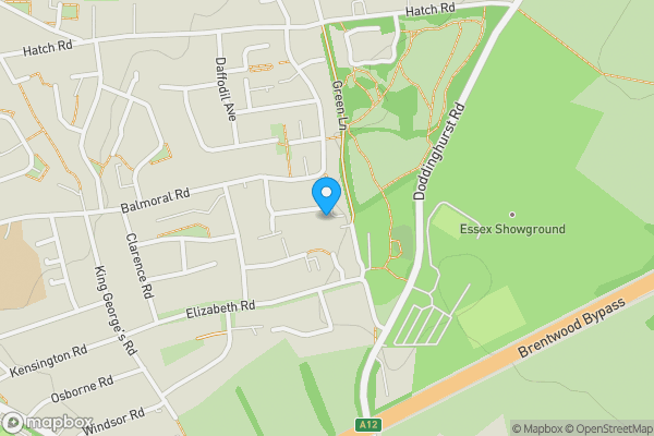 Map location for Land Adjacent to 49 Lavender Avenue, Pilgrims Hatch, Brentwood, Essex, CM15 9PS