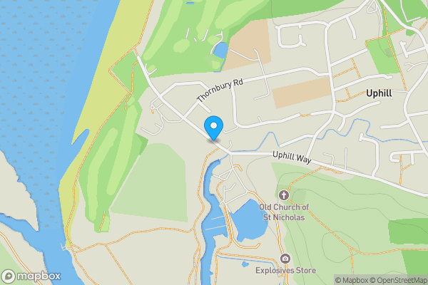 Map location for Uphill Way, Uphill, Weston-super-Mare, North Somerset, BS23 4TN