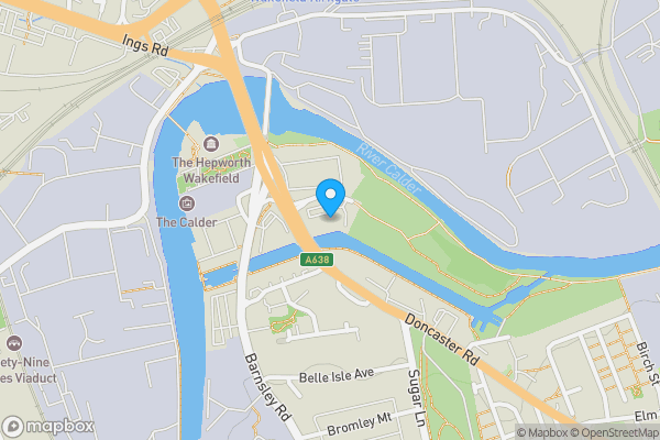 Map location for 33 Chantry Waters, Waterside Way, Wakefield, West Yorkshire, WF1 5ED