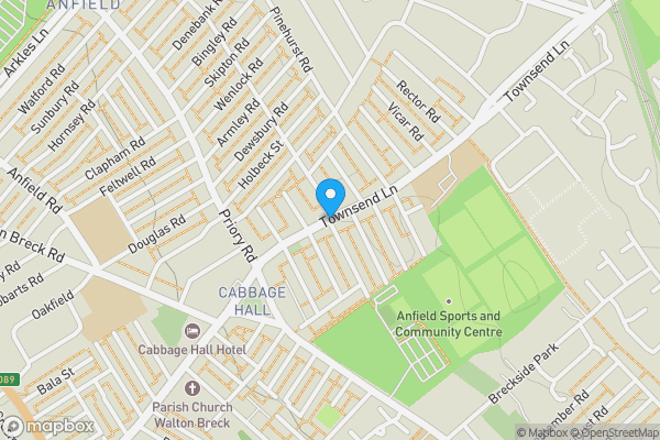 Map location for 53a &amp; 53b Townsend Lane, Anfield, Liverpool L6 0AX