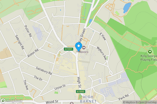 Map location for 192–194 High Street, Barnet, Hertfordshire EN5 5SZ