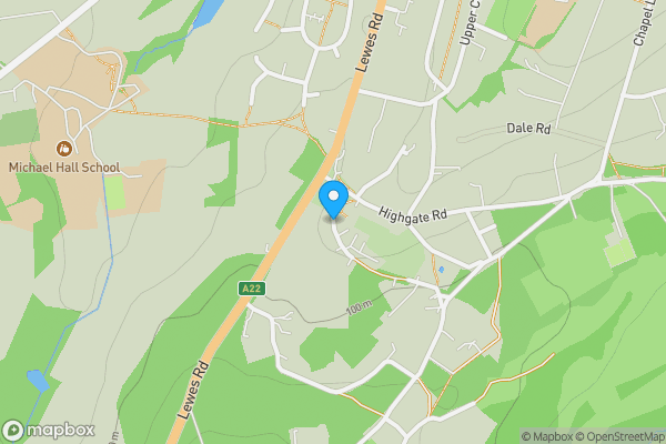 Map location for Bryle View Tomtits Lane, Forest Row, East Sussex, RH18 5AT