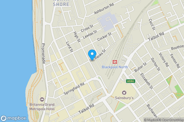 Map location for 59 High Street, Blackpool, Lancashire FY1 2BN
