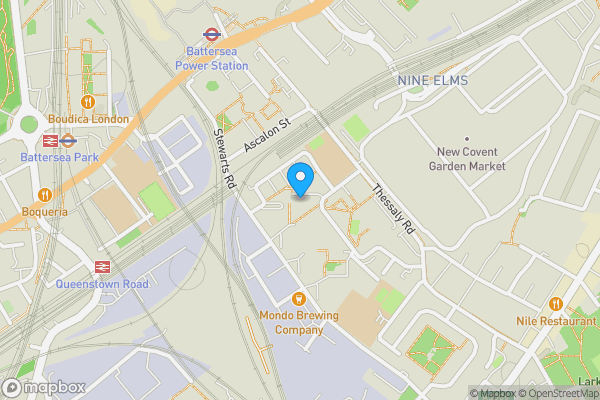 Map location for Flat 29 Drury House, Patmore Estate, London, SW8 4JJ