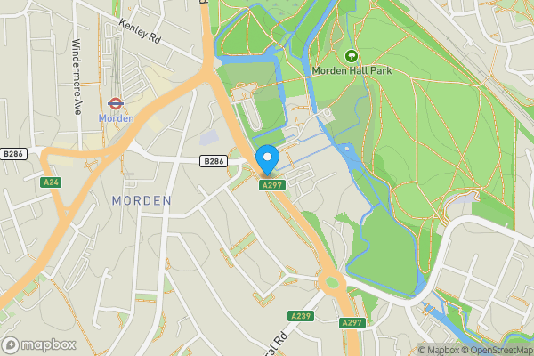 Map location for Morden Hall Road, Morden, Surrey, SM4