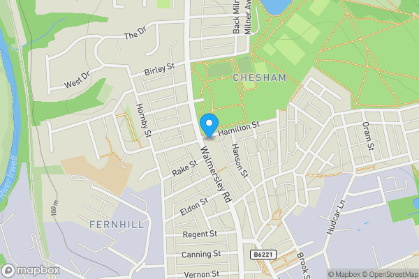 Map location for 222 Walmersley Road, Bury, BL9 6LL