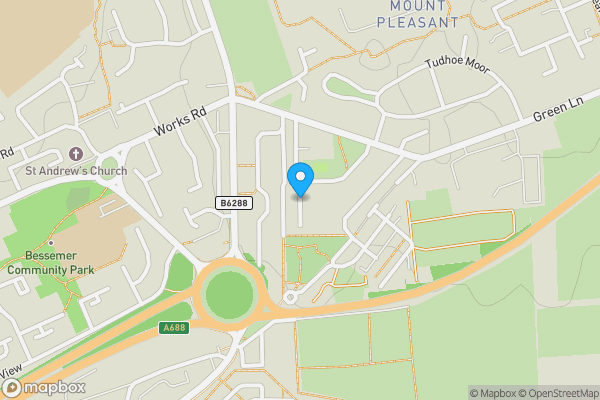 Map location for Upper Church Street, Spennymoor, DL16 6HS