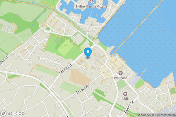 Map location for homeborough house, brinton lane, hythe