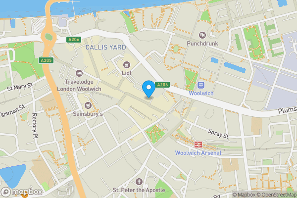 Map location for 34-38 Powis Street, Woolwich, London, SE18 6HZ