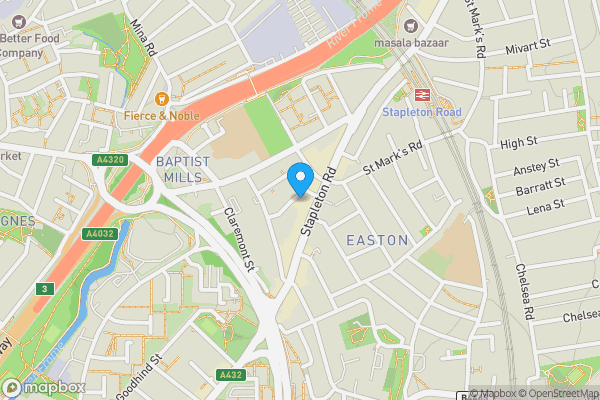 Map location for Ground Floor Flat, 20a Kensington Park, Bristol BS5 0NU