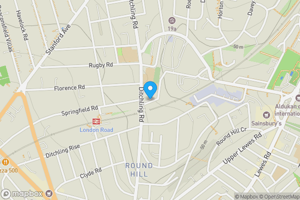 Map location for 16 Ditchling Court, , Ditchling Road, Brighton, BN1 6JA