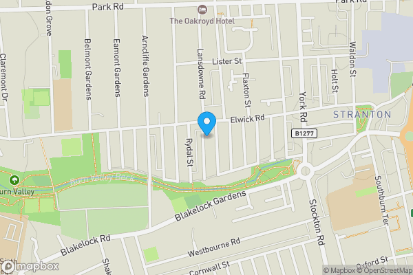 Map location for 13 Keswick Street, Hartlepool, Cleveland, TS26 9AY