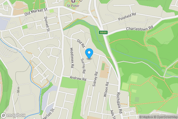 Map location for Flat 2 Marantha Lodge, 23 Surrey Road, Manchester, M9 8AU