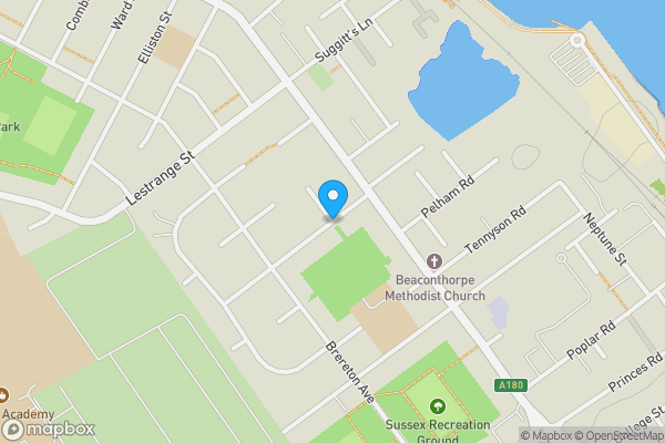 Map location for Robson Road, Cleethorpes, DN35 7UX