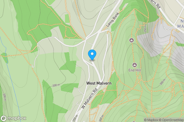 Map location for West Malvern Road, MALVERN, Worcestershire, WR14 4NG