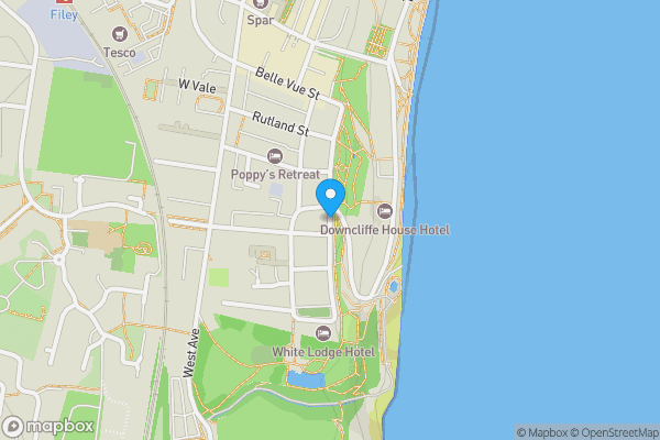 Map location for The Crescent, FILEY, North Yorkshire, YO14 9JH