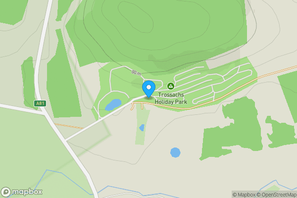 Map location for Trossachs Holiday Park, Beechwood Lodge, Gartmore, Aberfoyle, FK8 3SA