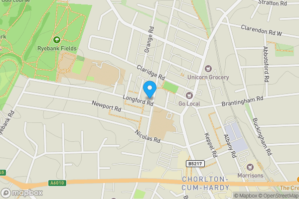 Map location for 20 Longford Road, Chorlton Cum Hardy, Manchester, Greater Manchester M21 9SP