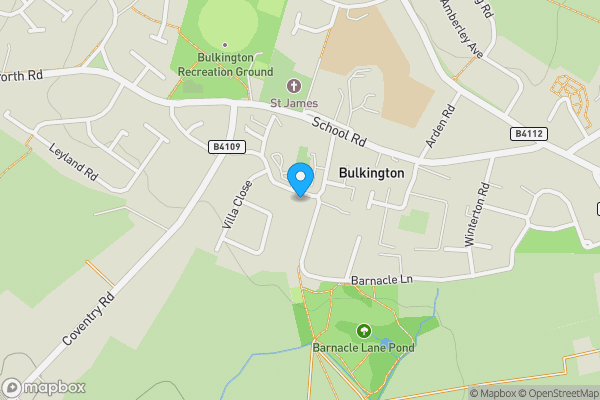 Map location for 14 Chequer Street, Bulkington, Bedworth, Warwickshire CV12 9NH