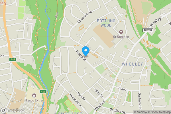 Map location for 15 Moore Street, Wigan, Greater Manchester WN1 3XX