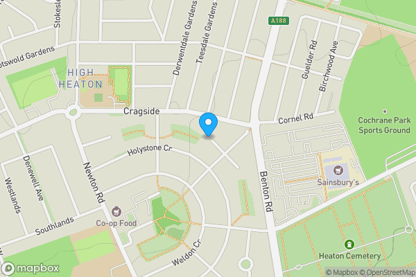 Map location for 13 Lynmouth Place, High Heaton, Newcastle upon Tyne, Tyne and Wear, NE7 7HB