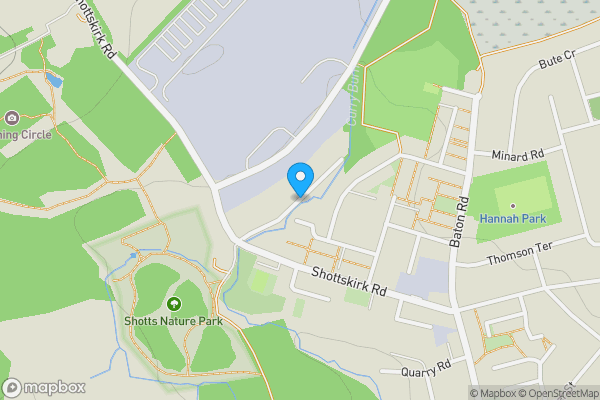 Map location for Plot at Bridge End, Shotts, Lanarkshire ML7 4EX