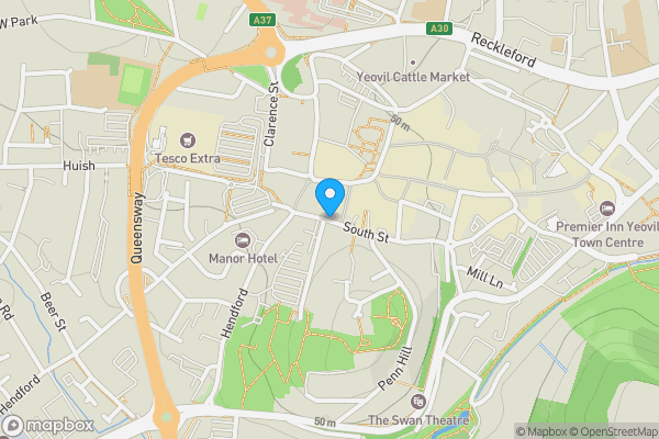 Map location for South Street, Yeovil, Somerset, BA20 1ND