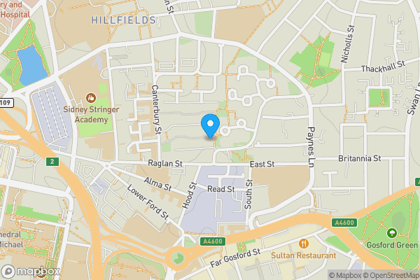 Map location for 76 Winchester Street, Coventry, CV1 5NU