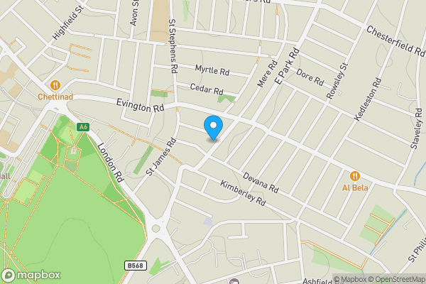 Map location for 37 Tennyson Street, Leicester, LE2 1HS