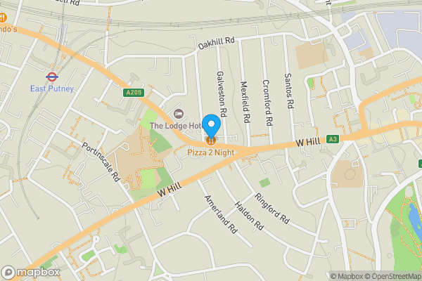 Map location for 36b Upper Richmond Road, Putney, London, SW15 2RX