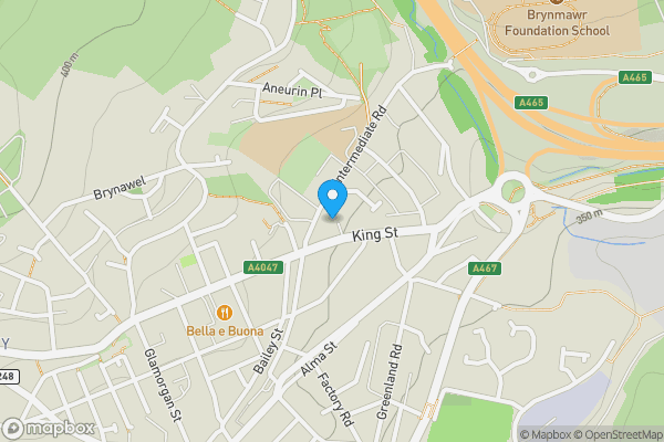 Map location for 29 King Street Brynmawr, Ebbw Vale, Gwent, NP23 4DQ