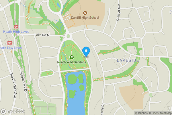 Map location for Lake Road East, Cardiff, South Glamorgan, CF23 5NR