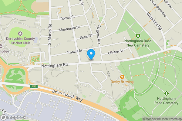 Map location for 249 Nottingham Road, Derby DE21 6AP